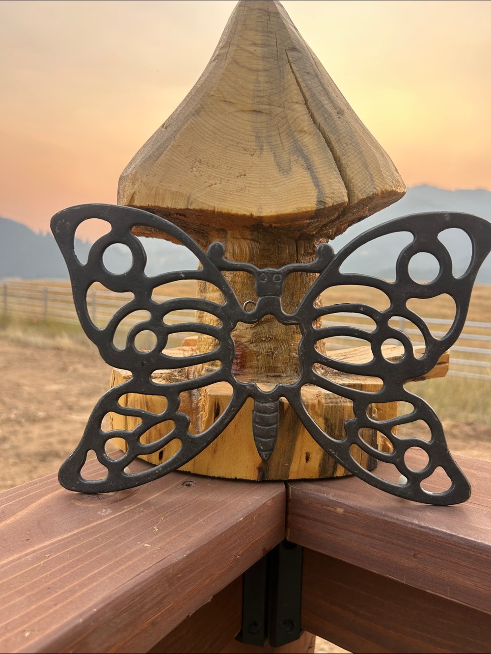 Vintage Heavy Metal Butterfly Trivet